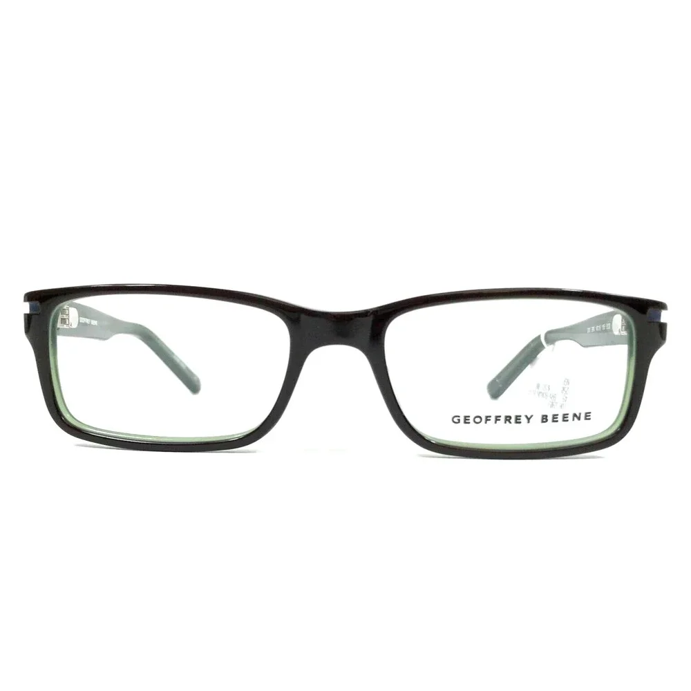 Geoffrey Beene Eyeglasses Frames G903 BRN Brown Green Rectangle 49-16-135